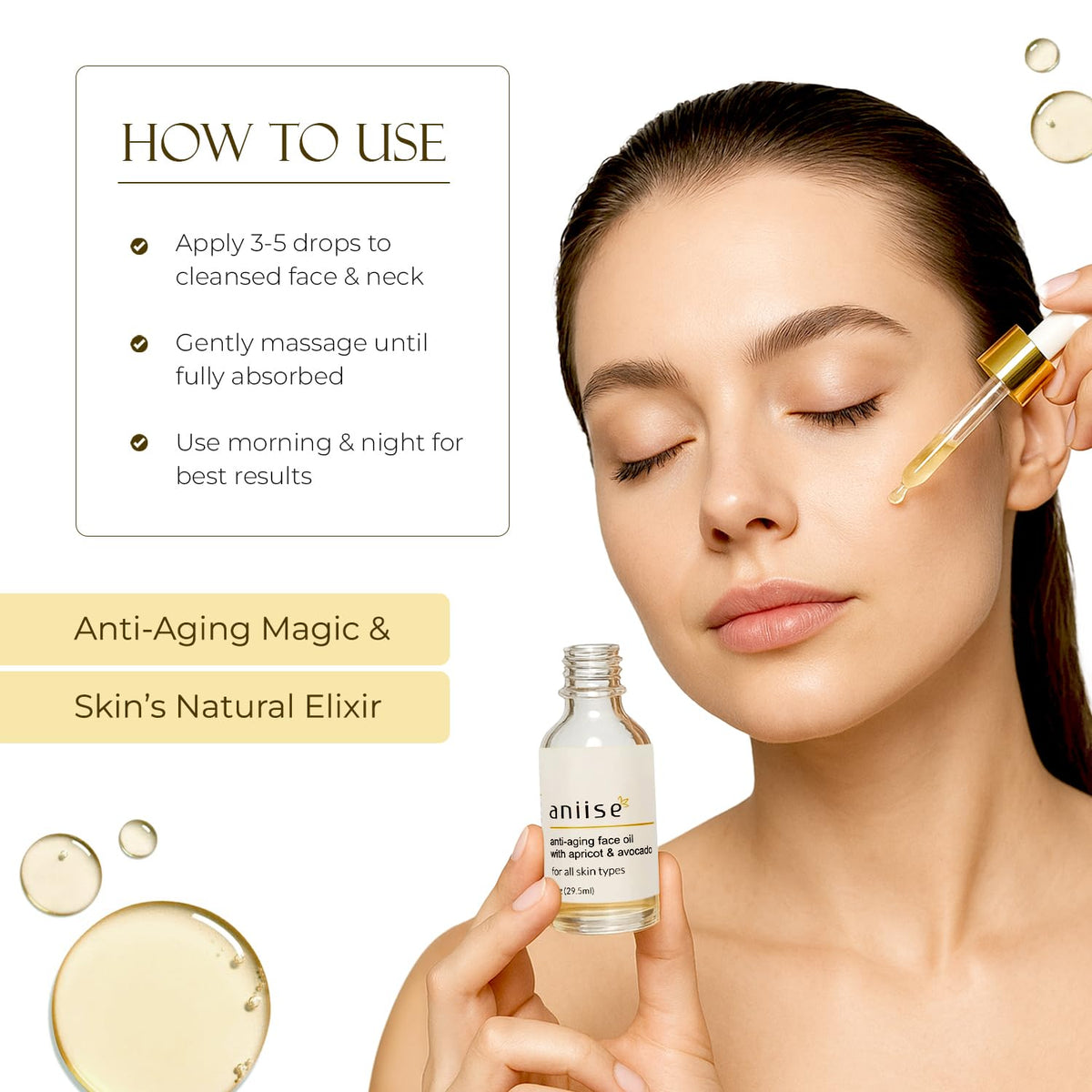 Moisturizing Face Oil with Apricot and Avocado 1 oz Y685