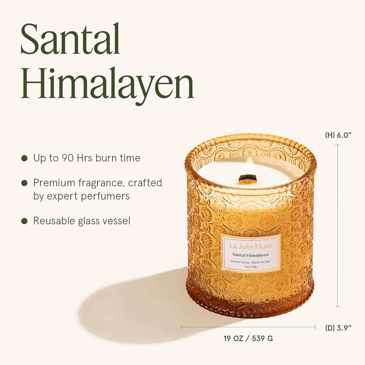 Scented Candles 19 oz Natural Soy U64010
