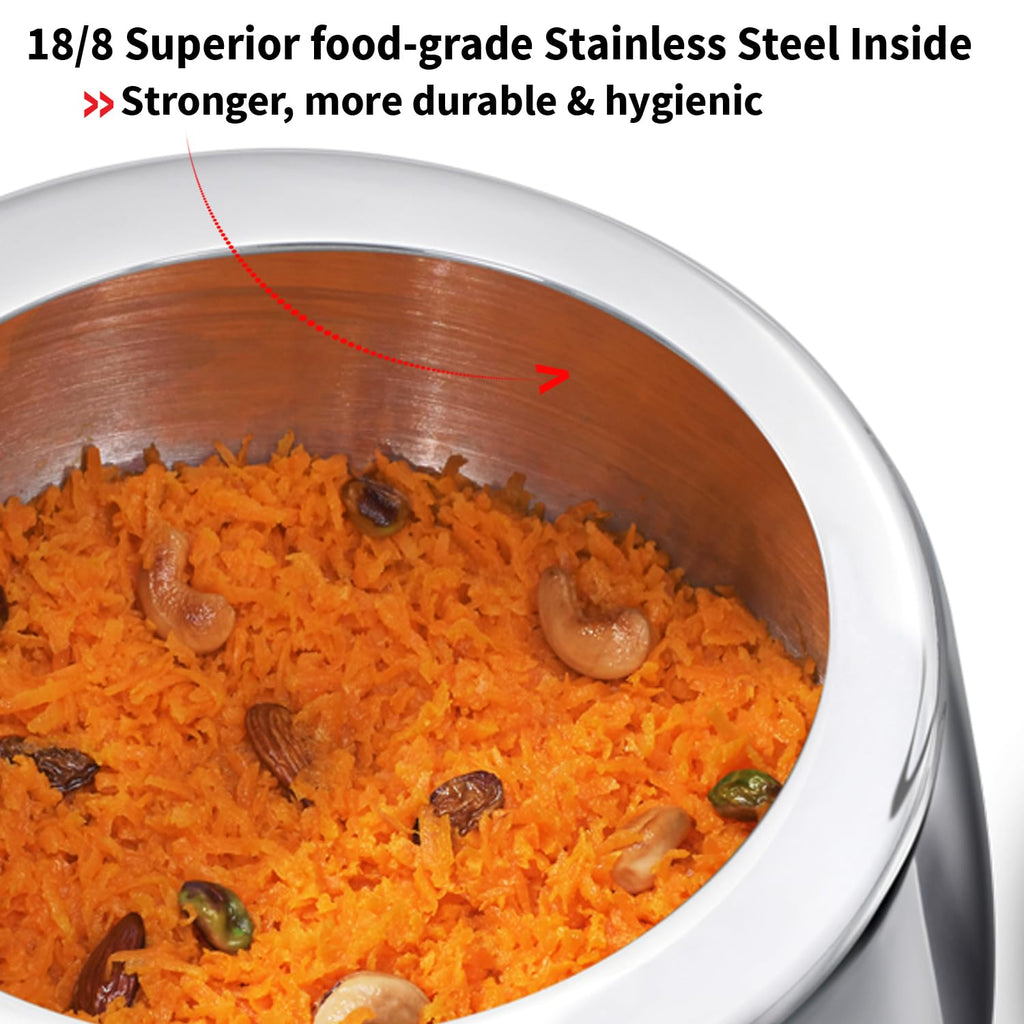 3 Litre Triply Stainless Steel Pressure Cooker L455