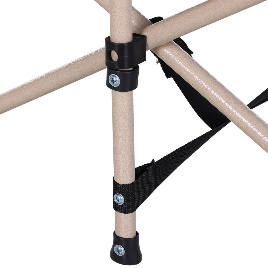 Folding Camping Cot with Carry Bag, Side Pocket, Blue D1709