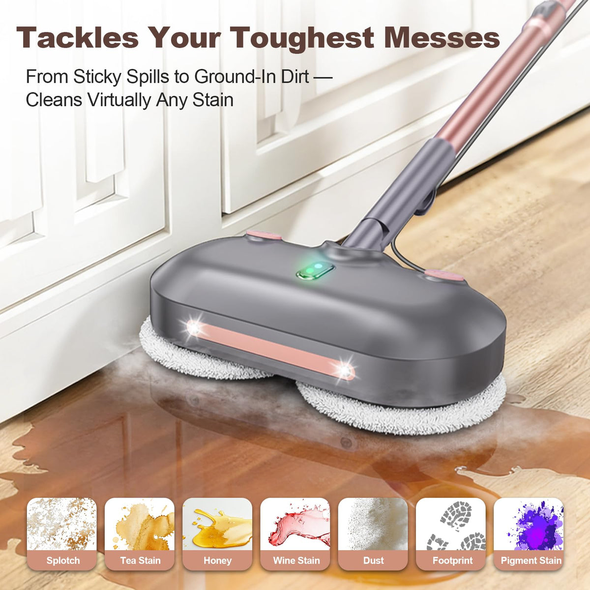 Steam Mop with Rotating Pads X8294