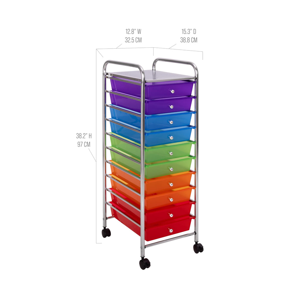 10 Drawer Rolling Storage Cart V357983