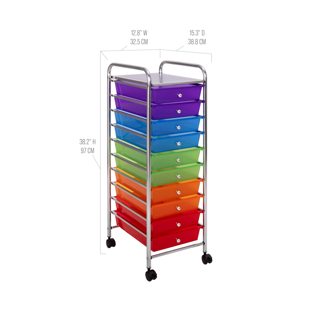 10 Drawer Rolling Storage Cart V357983