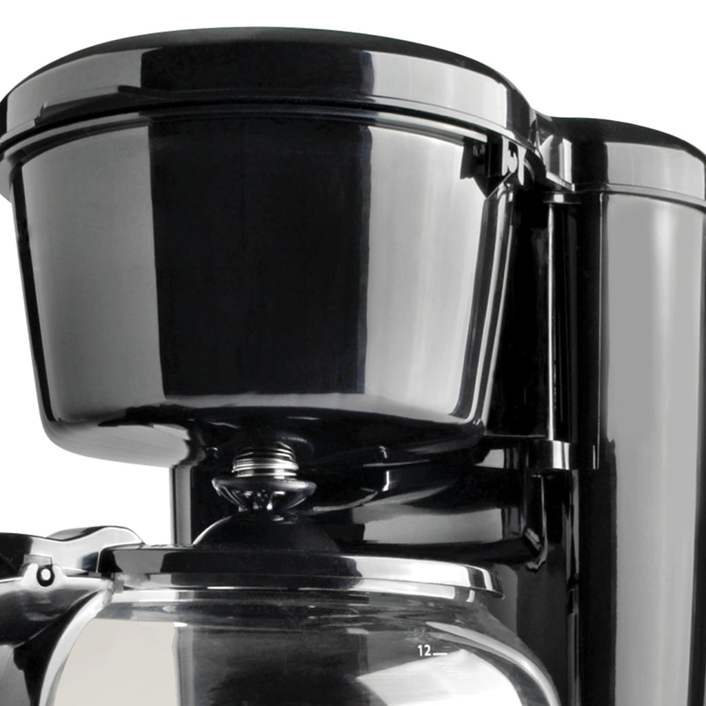 12-Cup Stainless-Steel Coffee Maker with Glass Carafe B1802