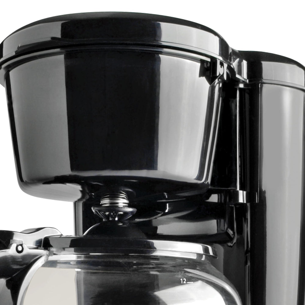 12-Cup Stainless-Steel Coffee Maker with Glass Carafe B1802