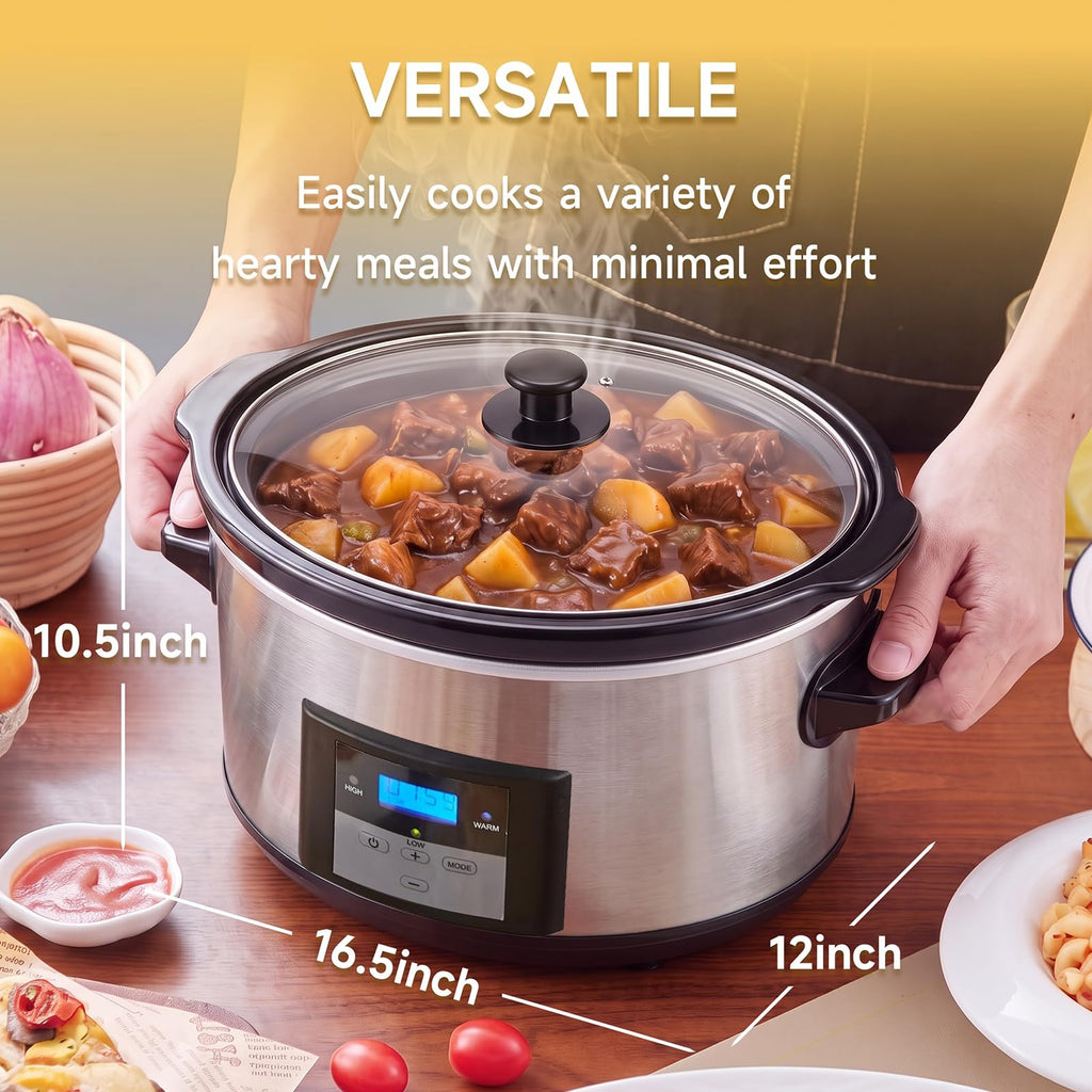 8.5 Qt Slow Cooker with Timer O3469