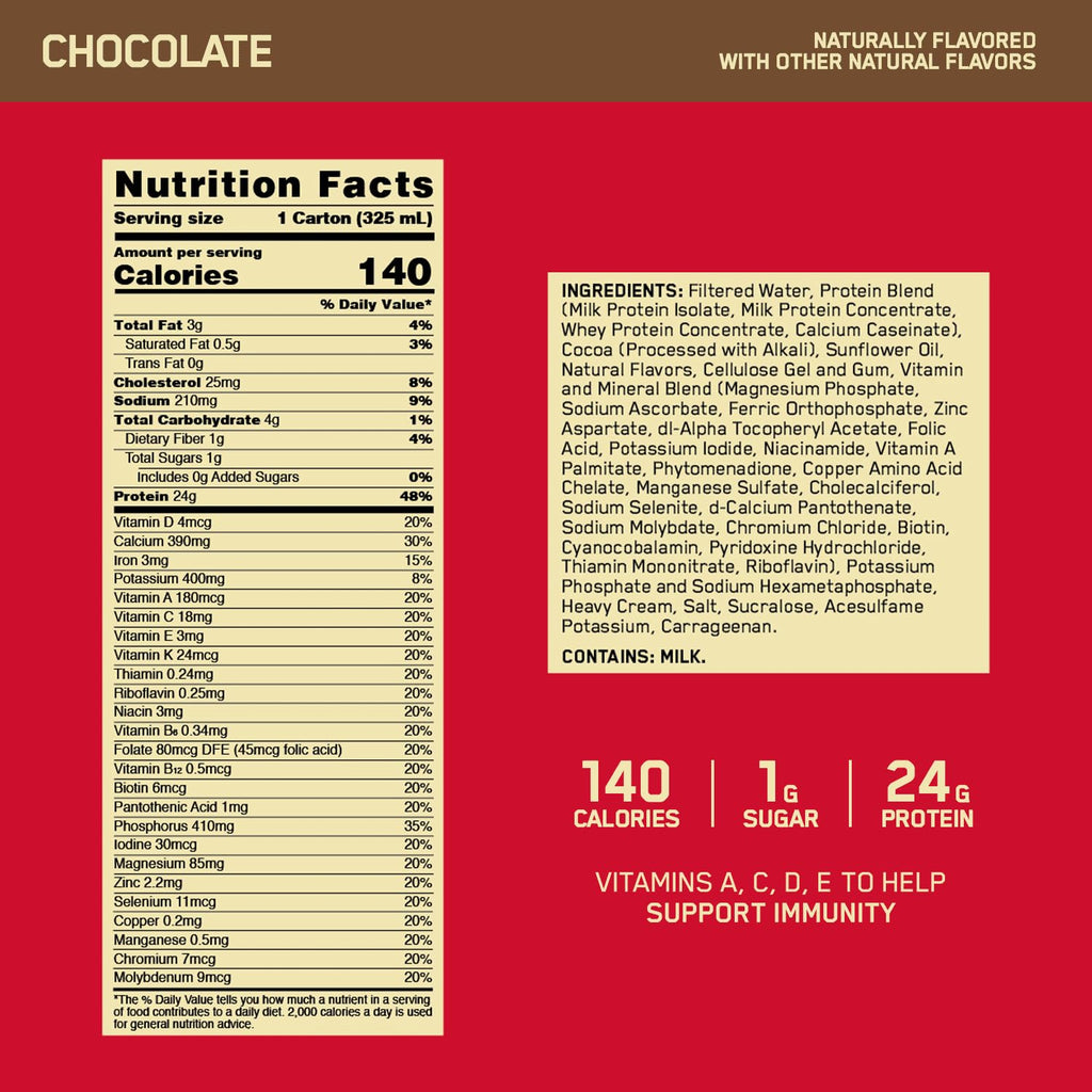 Chocolate 24g Protein Shake 12 Ct Z9544