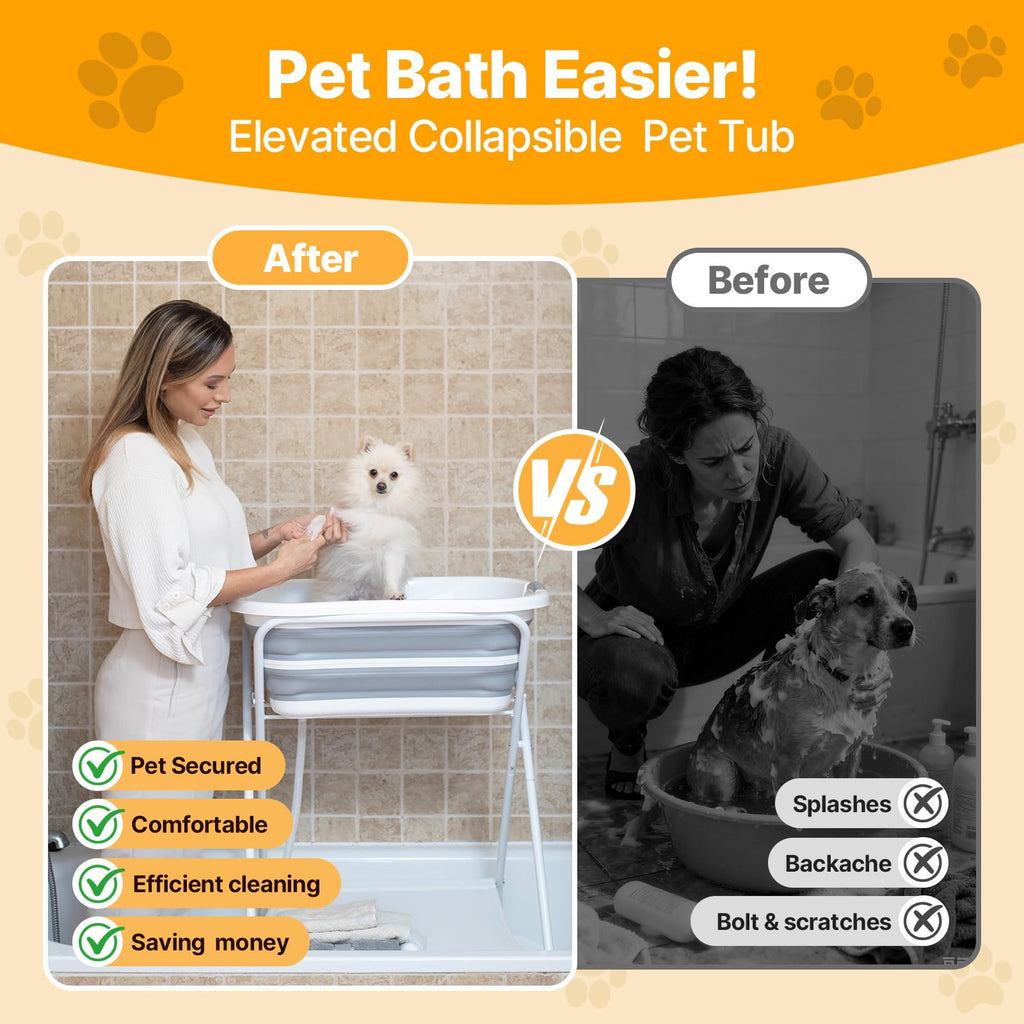 2 in 1 Collapsible Portable Dog Bath Tub V74887