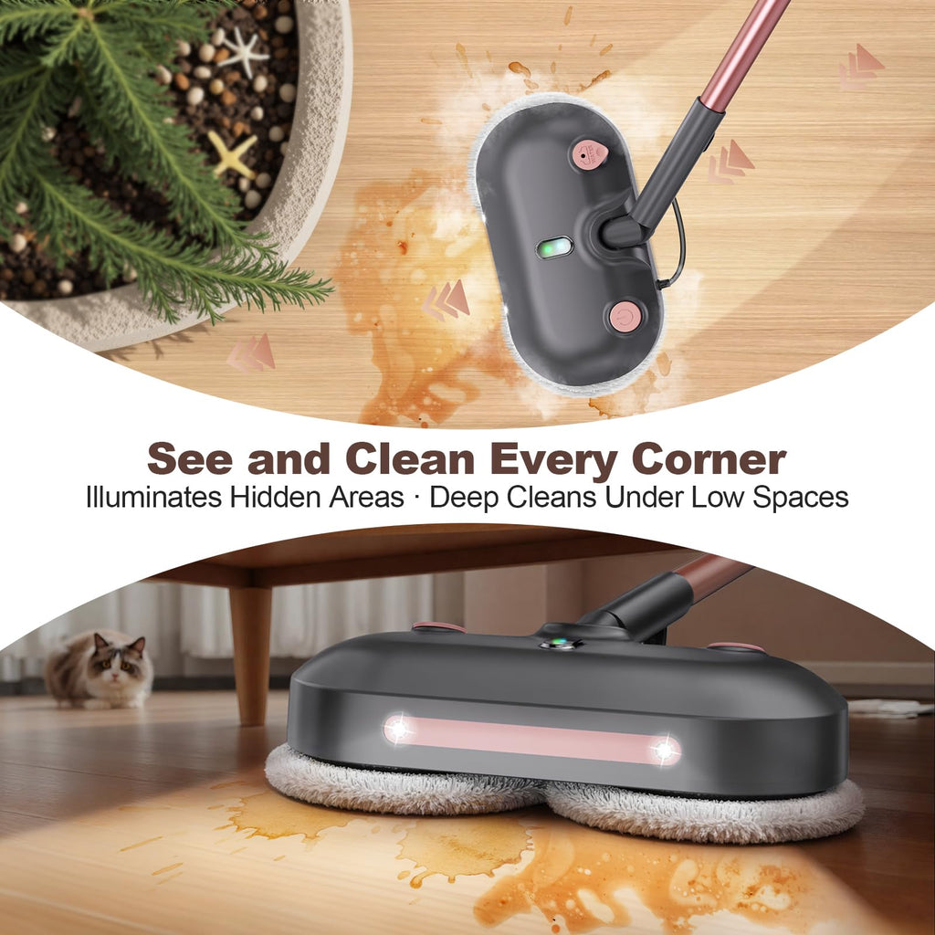 Steam Mop with Rotating Pads X8294