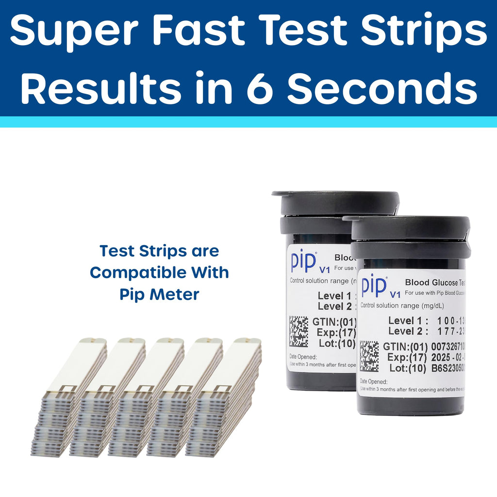 Blood Glucose Test Strips and Lancets 100 Count 30G 1.0mm Q6342