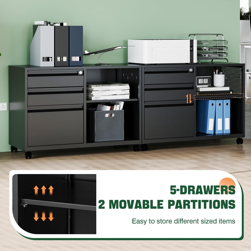 3 Drawer Metal File Cabinet with Lock M828119