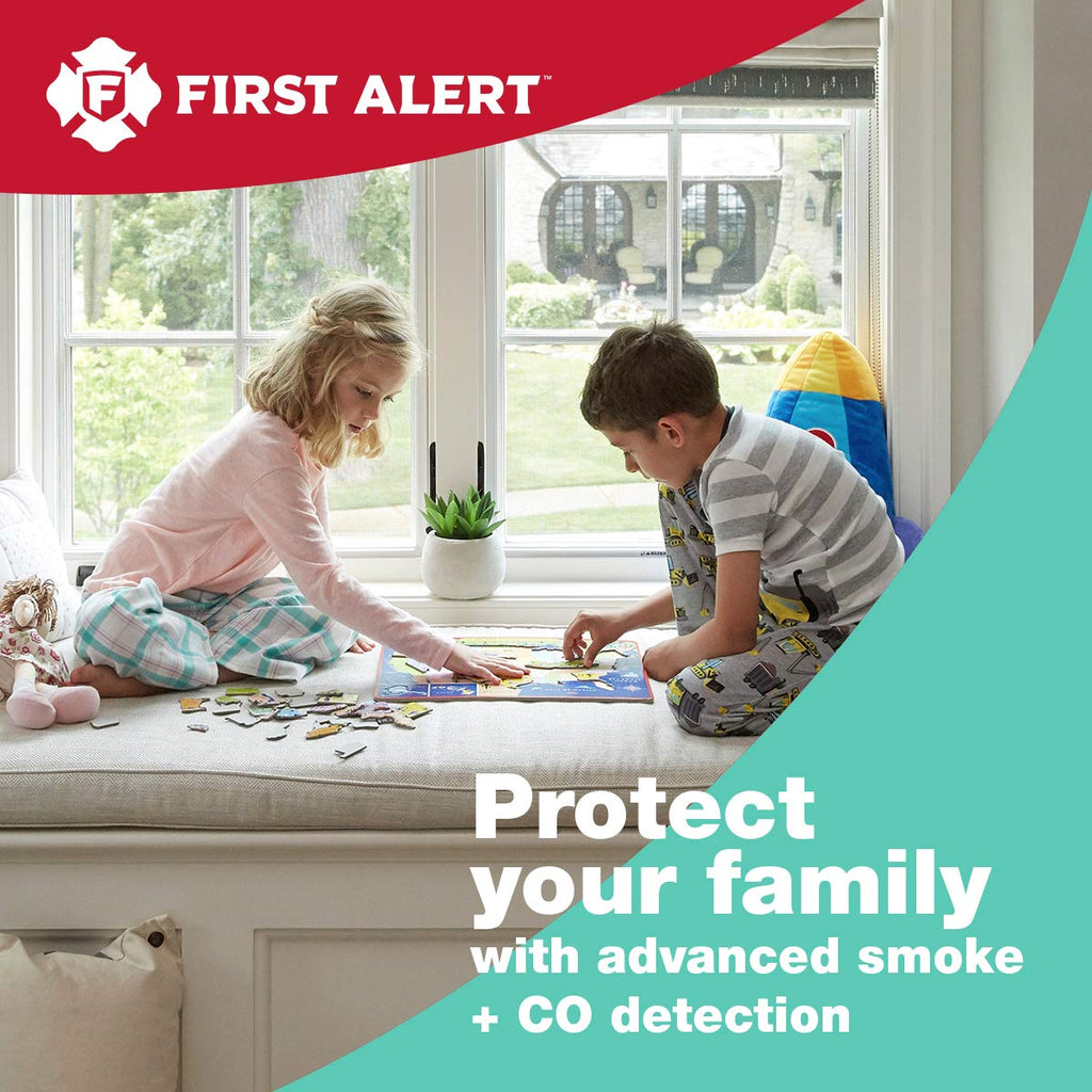 Hardwired Smoke and Carbon Monoxide Detector with Battery Backup, 3-Pack T32859
