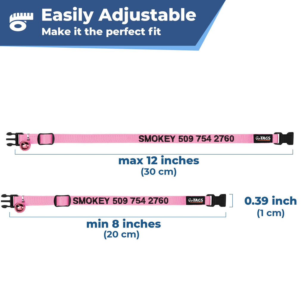 Personalized Cat Collars with Breakaway Safety Release Buckle H89037