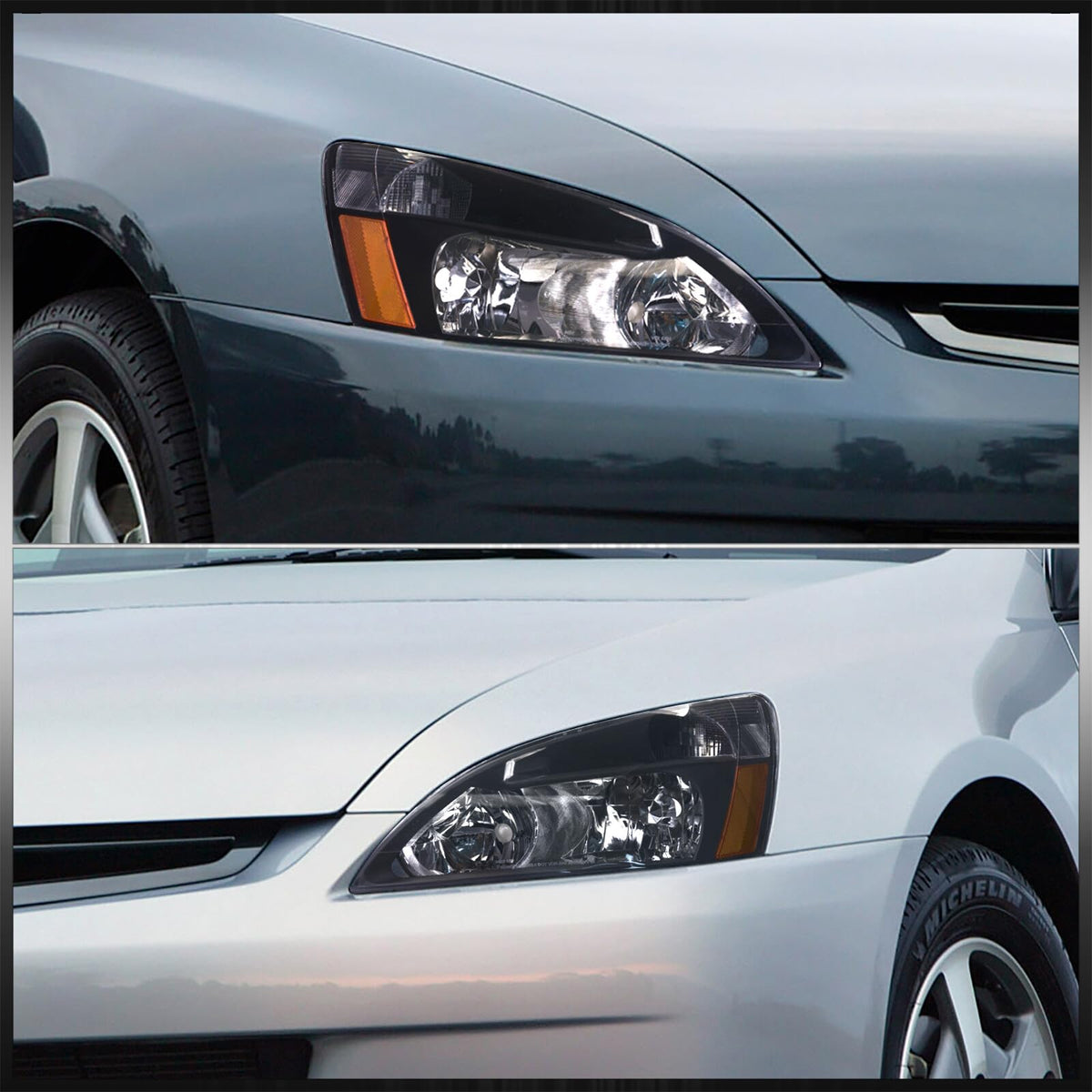 Headlights Assembly Left+Right Pair I686
