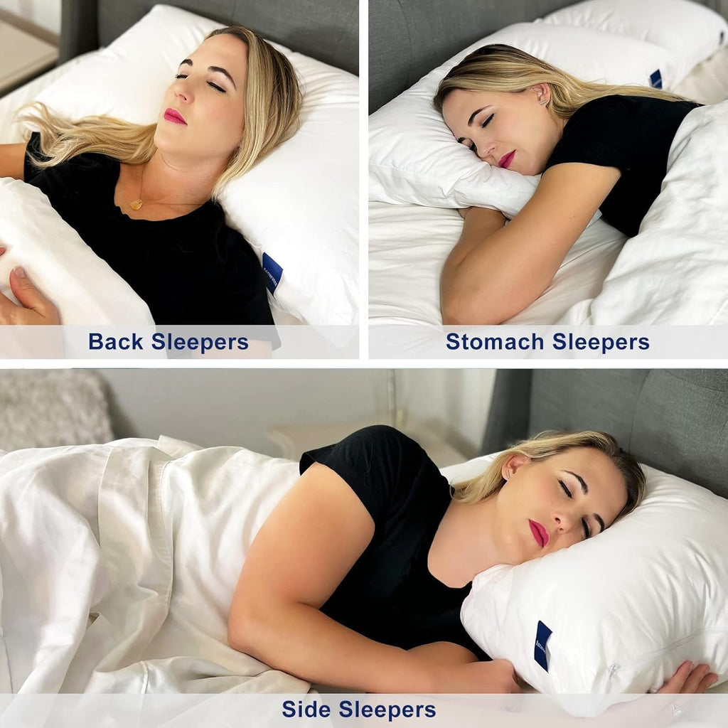 King Size Set of 2 Adjustable Hybrid Pillow K522903