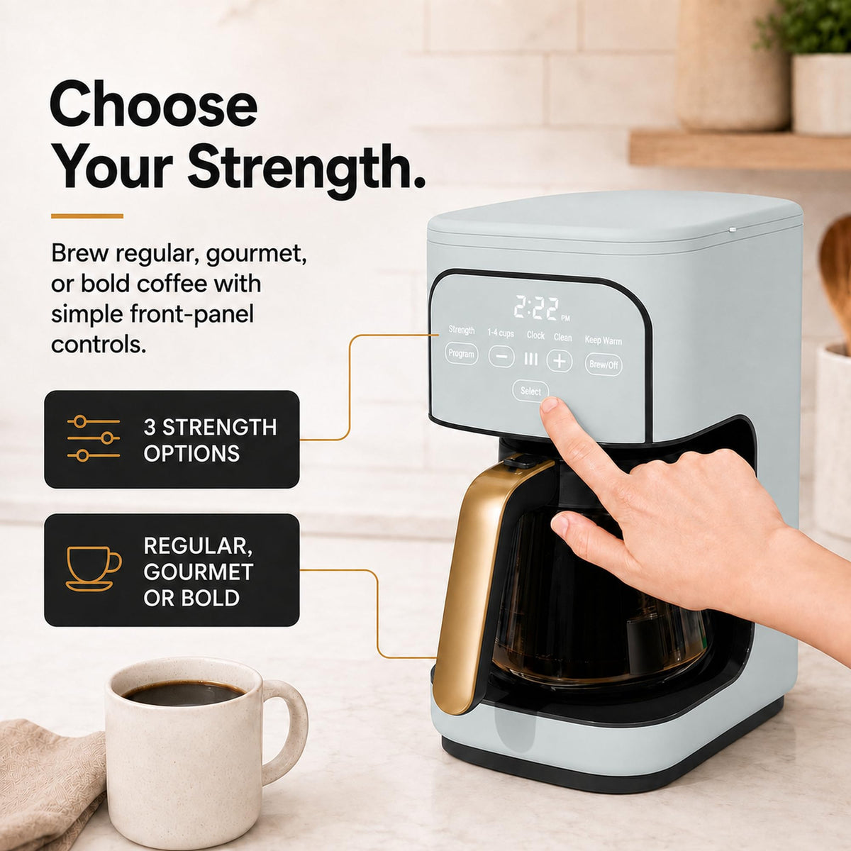 12-Cup Programmable Drip Coffee Maker I754471