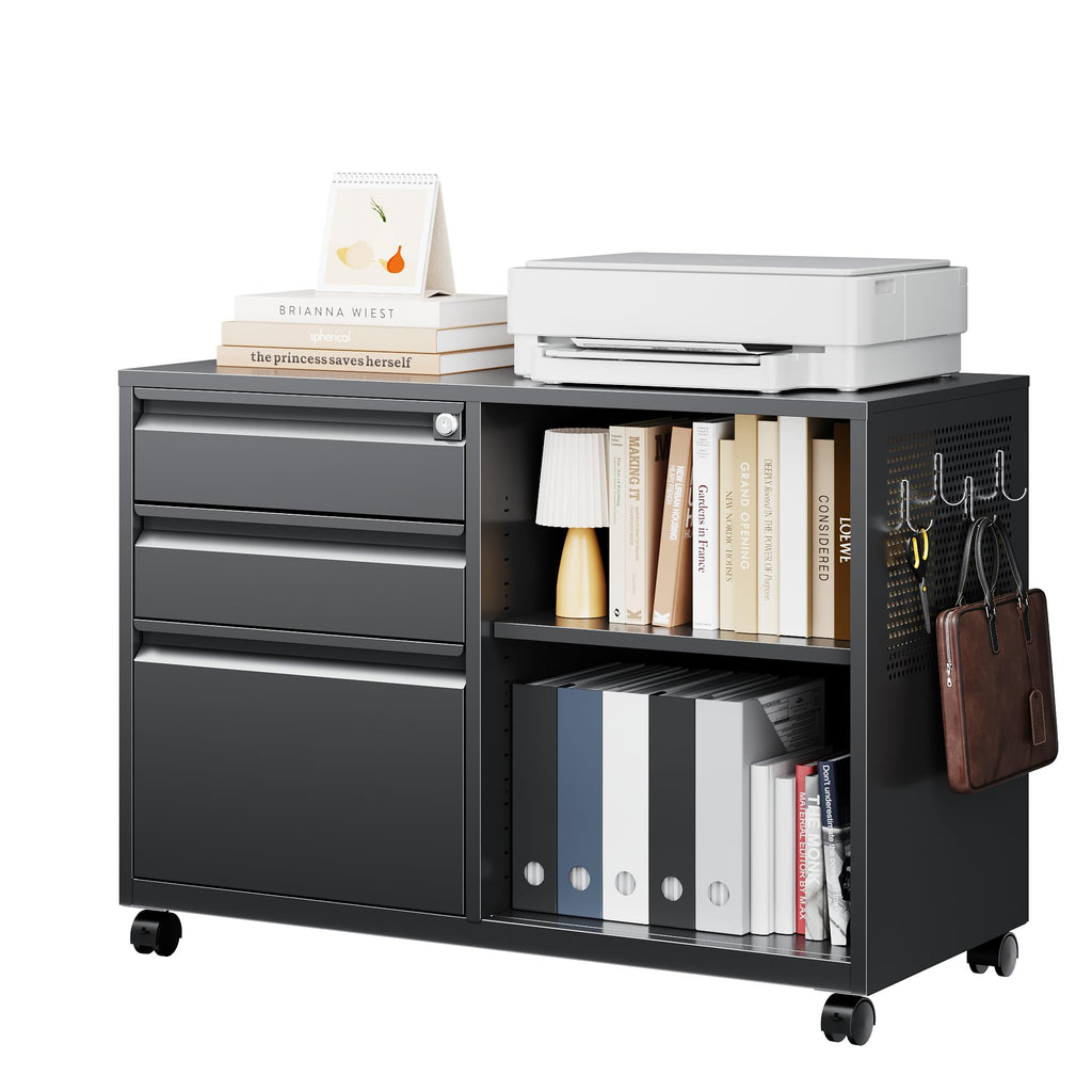 3 Drawer Metal File Cabinet with Lock M828119