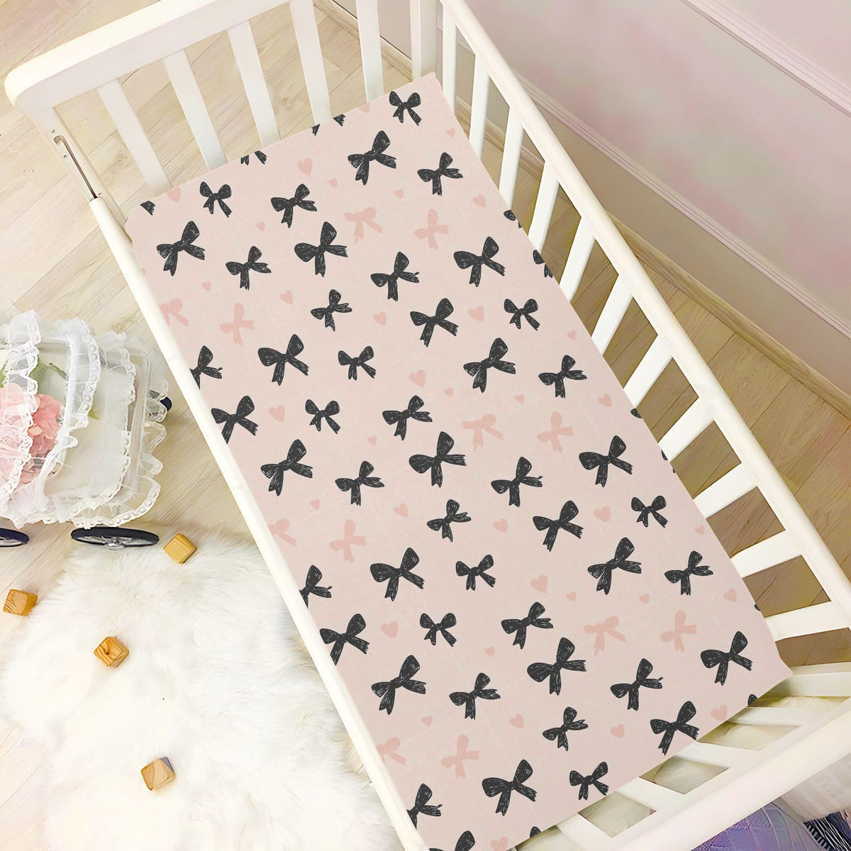 Soft Breathable Microfiber Fitted Crib Sheet I659010