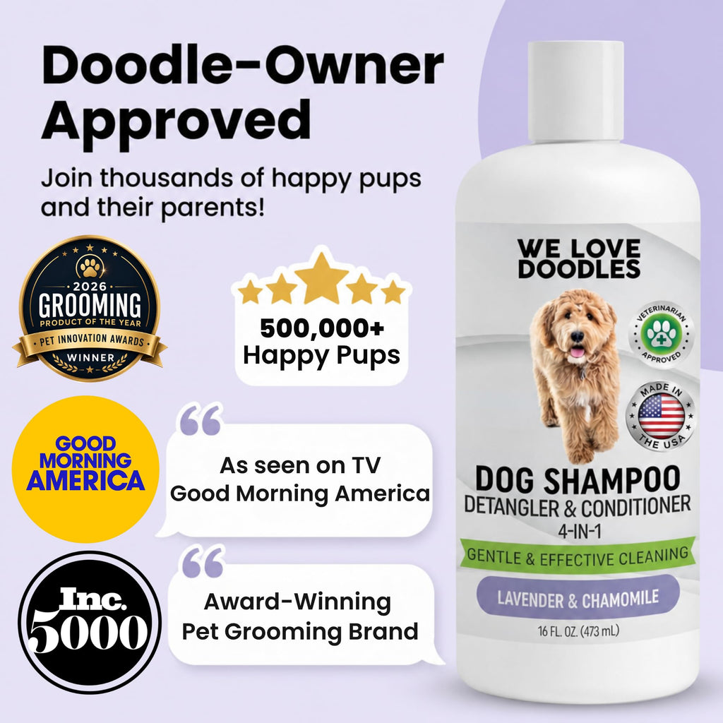 Hypoallergenic Tearless Dog Shampoo, Conditioner & Detangler 16OZ N29960