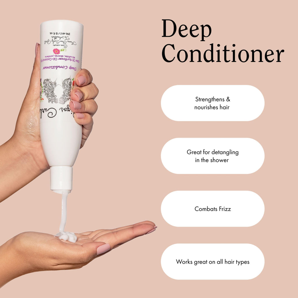 Deep Conditioner with Coconut Oil, Sunflower Oil & Shea Butter, 10 oz Y6017