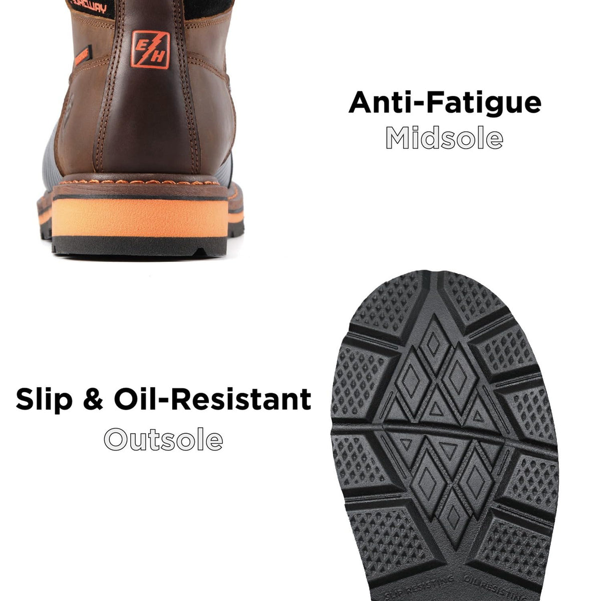 6in Waterproof Leather Work Boots D582