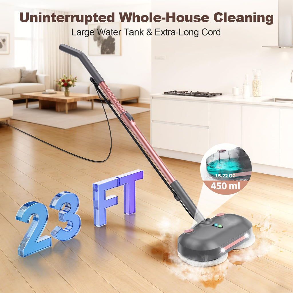 Steam Mop with Rotating Pads X8294