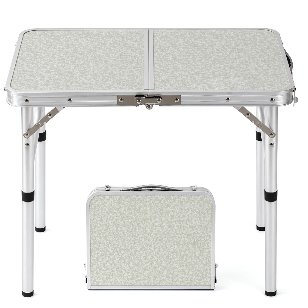 Adjustable Height Small Folding Camp Table L92292