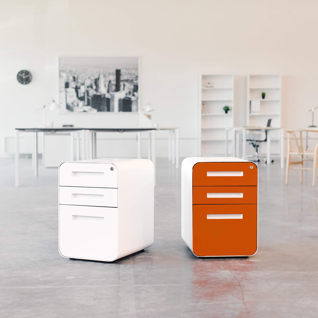 3 Drawer Black Metal File Cabinet with Lock V473