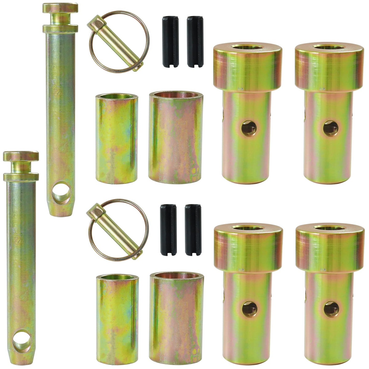 2 Pack Cat 1 Quick Hitch Adapter Bushings with Top Link Pin and Lynch Pin C206