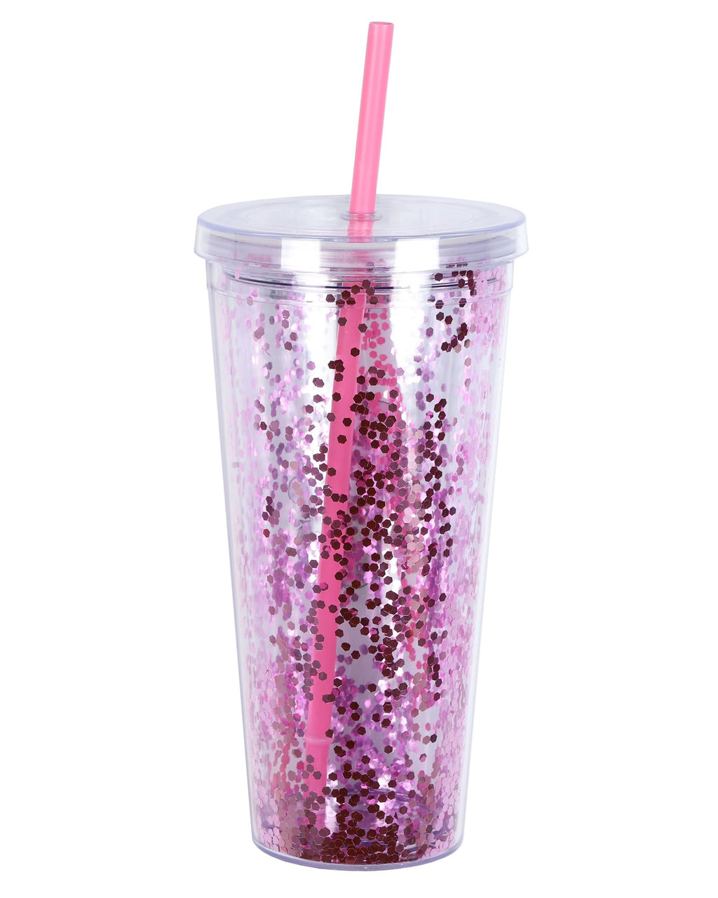 Pink 22 oz Insulated Tumbler with Straw S734278