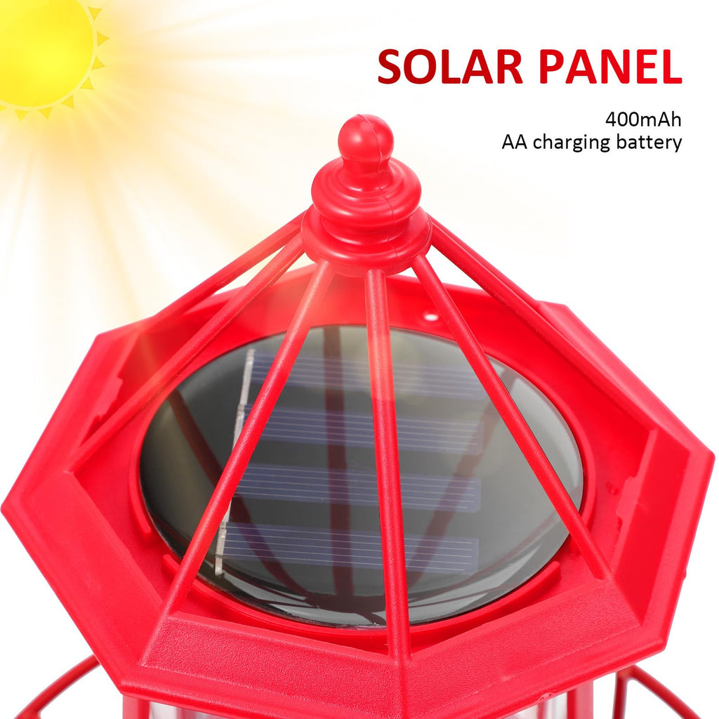 Solar Rotating Lighthouse Garden Light M144