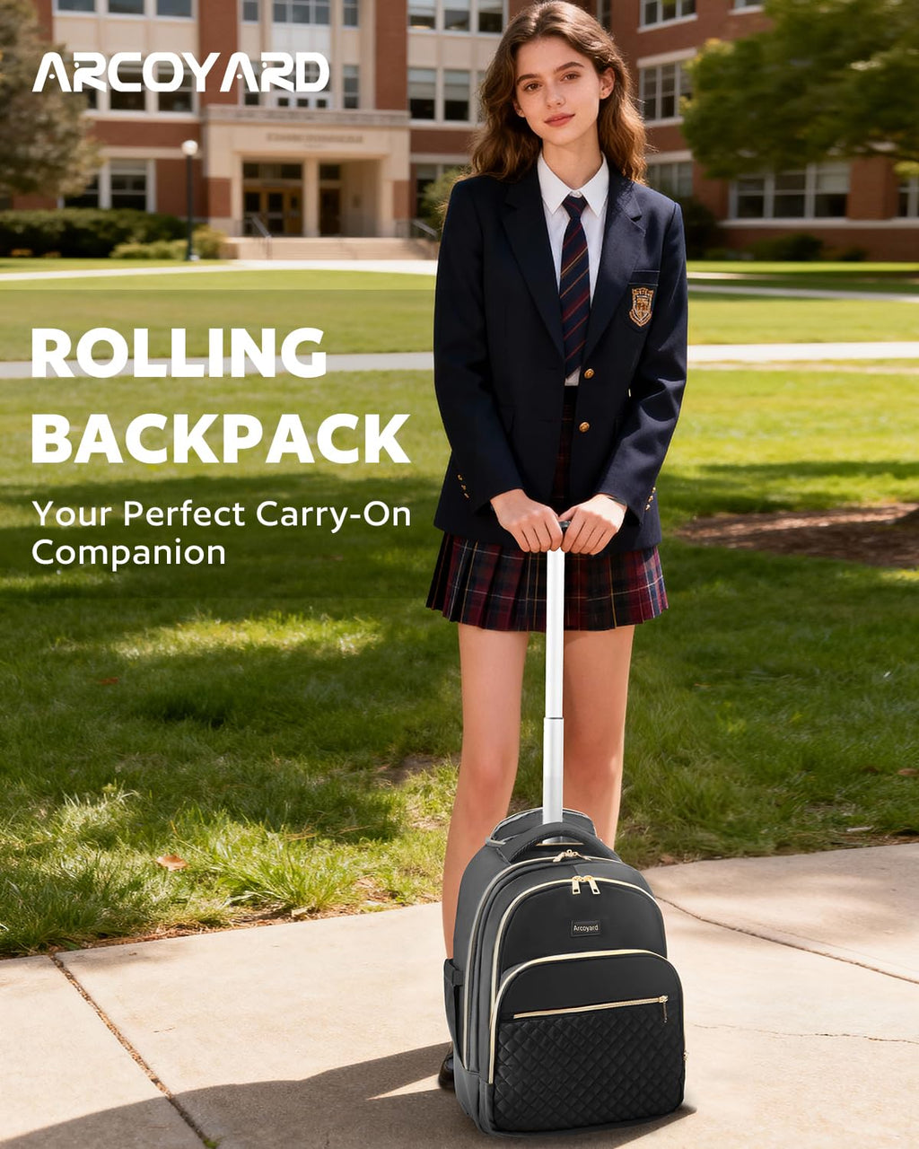 Rolling Backpack with Wheels R5084
