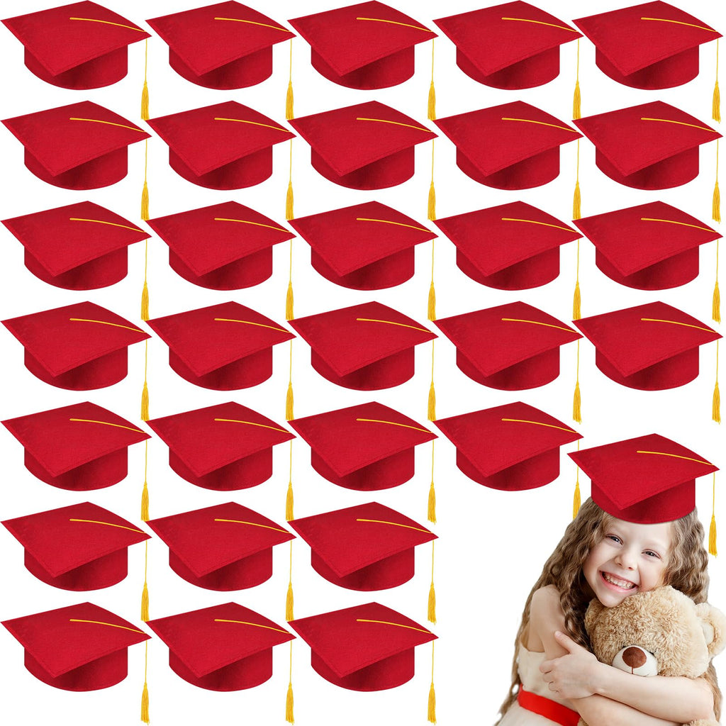 30 Pcs Child Size Felt Graduation Caps G99950