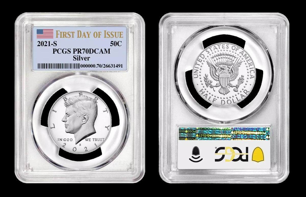 2021 S Silver Kennedy Half Dollar PCGS PR-70 L164
