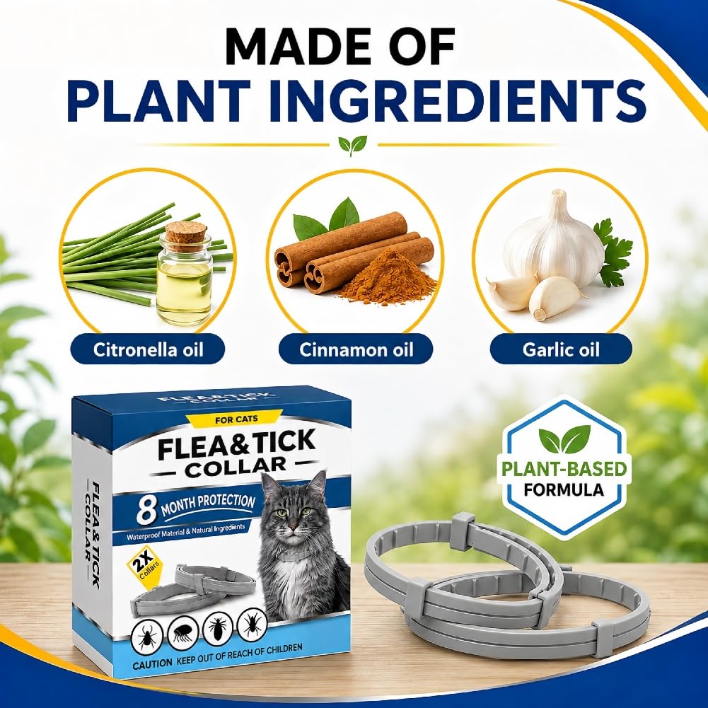 Flea & Tick Collar for Cats 4 Pack G2533