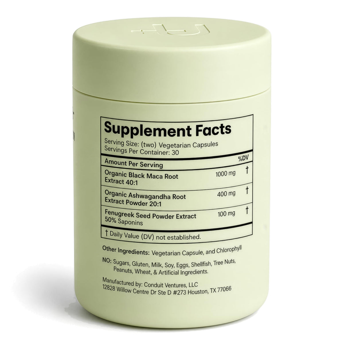 Organic Black Maca Root Capsules 60ct H6697