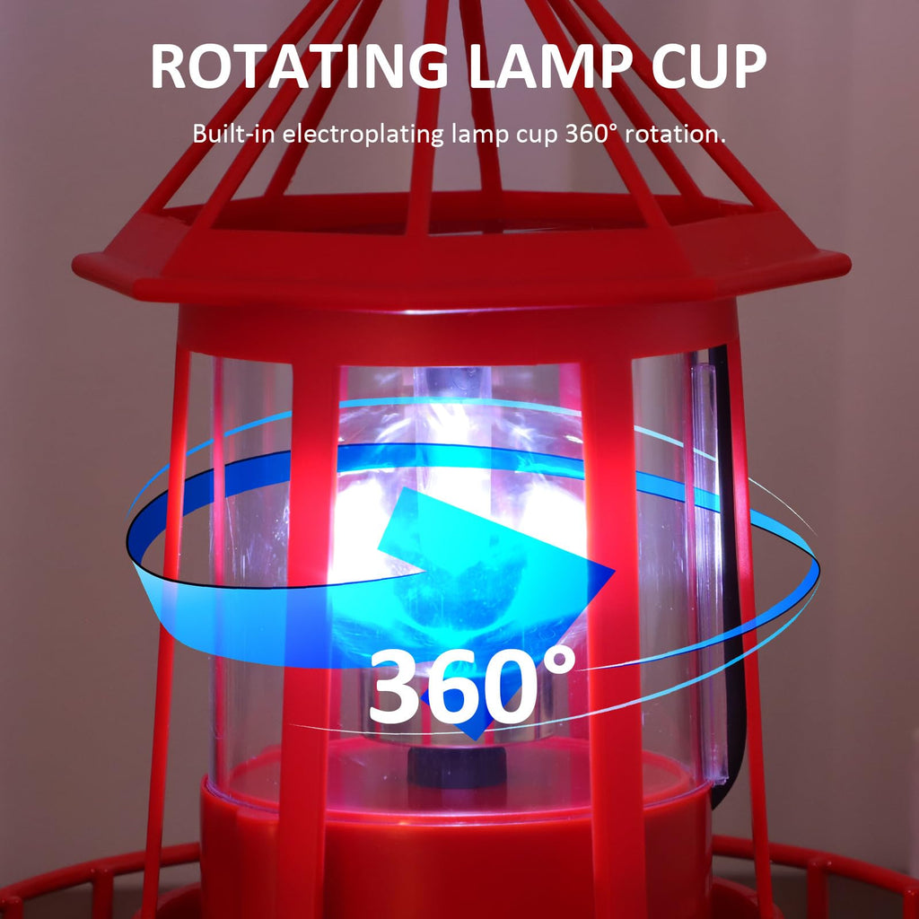 Solar Rotating Lighthouse Garden Light M144