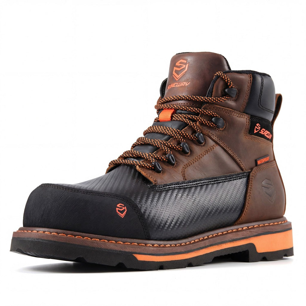 6in Waterproof Leather Work Boots D582