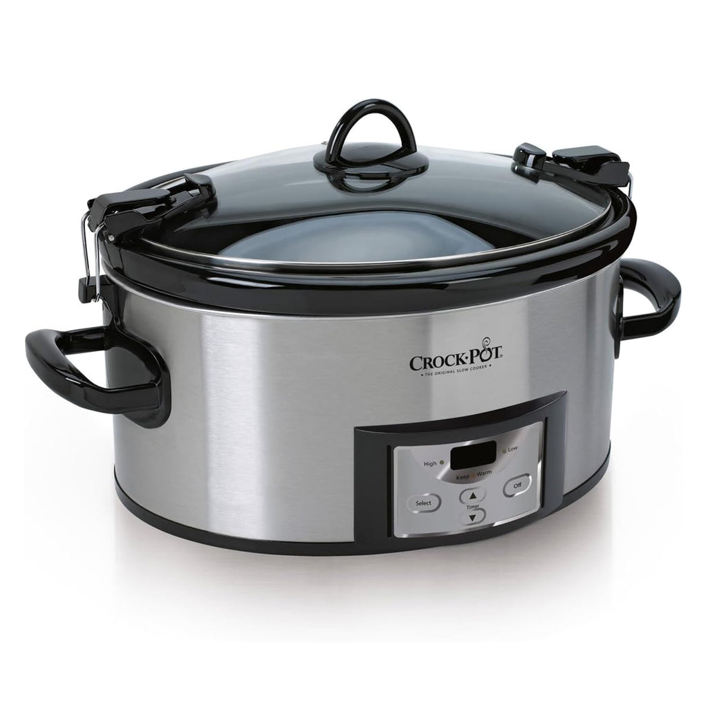 6 Quart Programmable Slow Cooker with Digital Timer Stainless Steel U14339