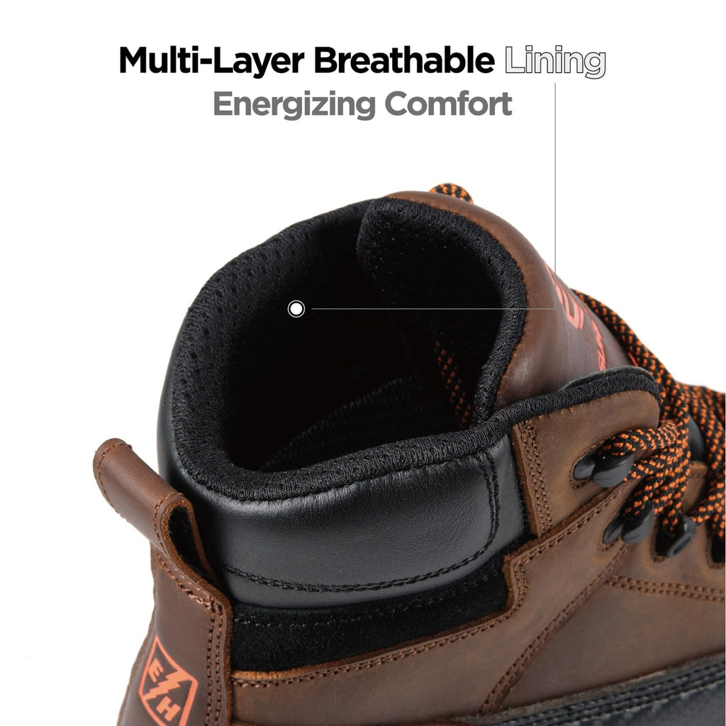 6in Waterproof Leather Work Boots D582