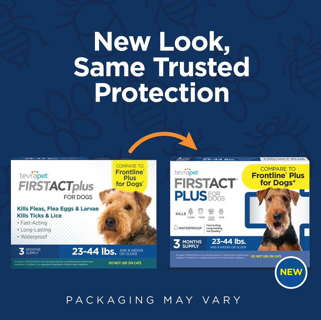 Flea and Tick Prevention for Dogs 23-44 lbs 3 Month Supply Q902