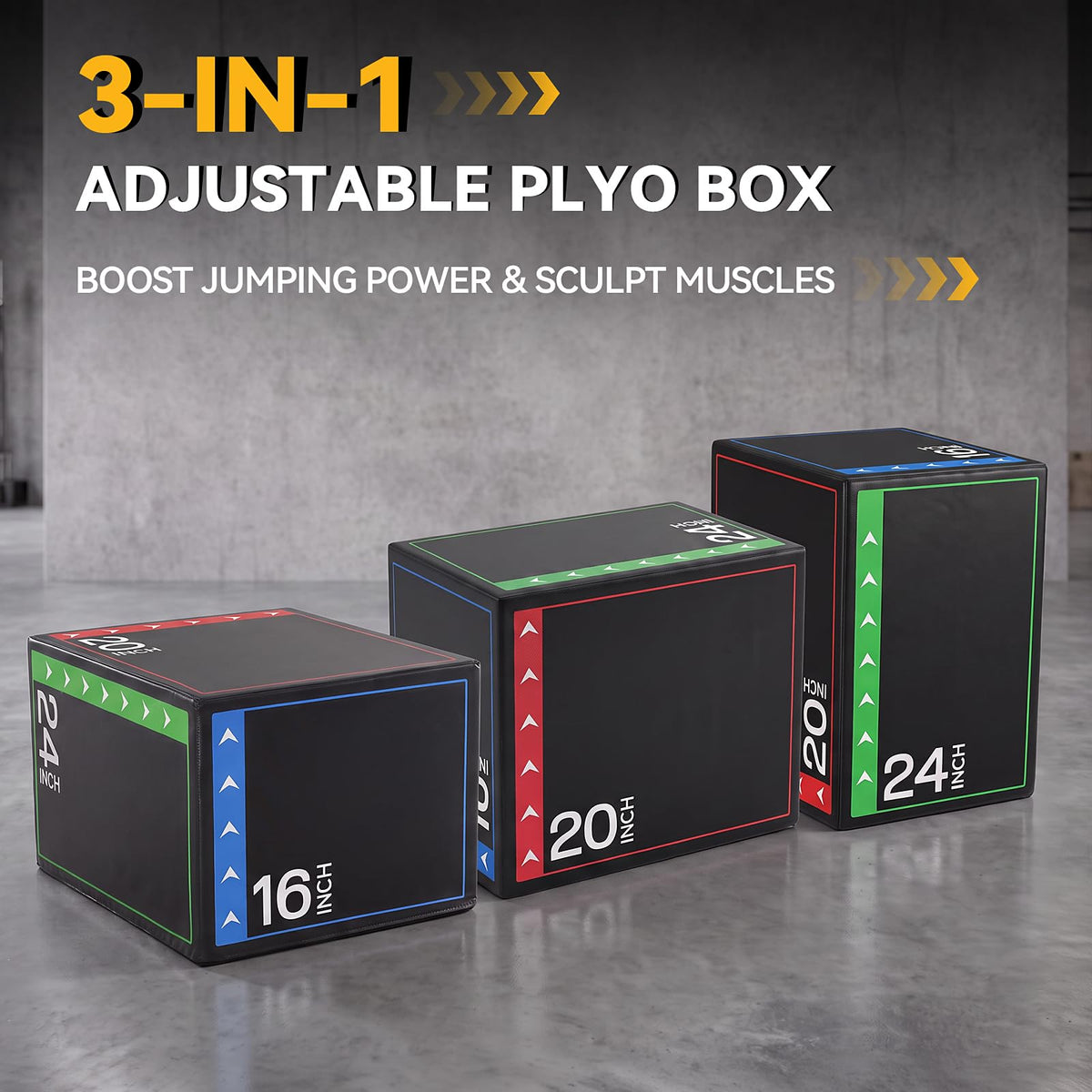 3 in 1 Plyometric Jump Box L77910