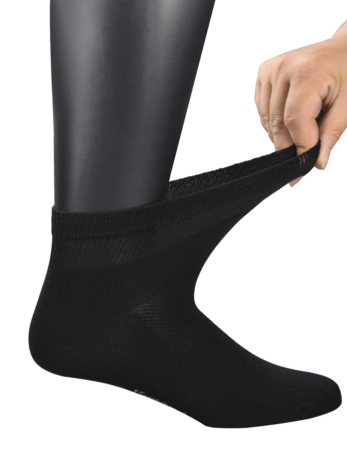 Breathable Ankle Diabetic Socks with Arch Support, 6 Pairs N560415