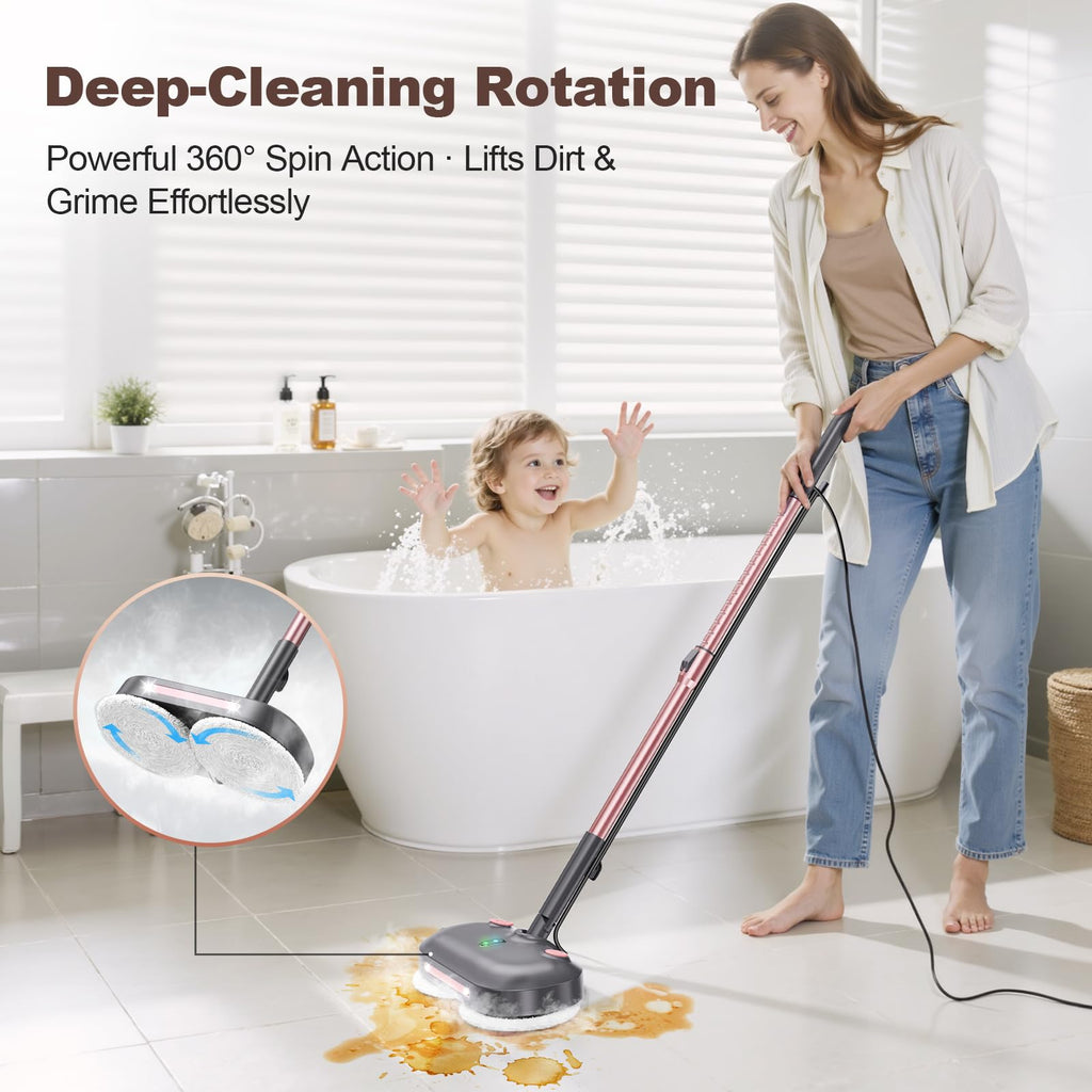 Steam Mop with Rotating Pads X8294