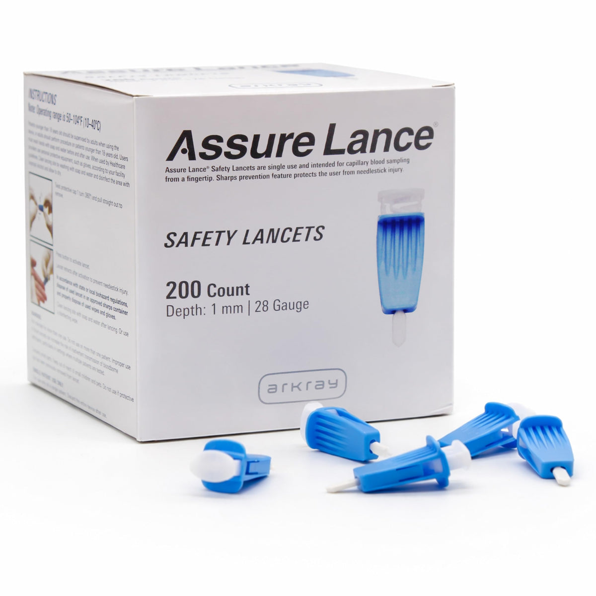 28G 1mm Safety Lancets, 200 Count P820353