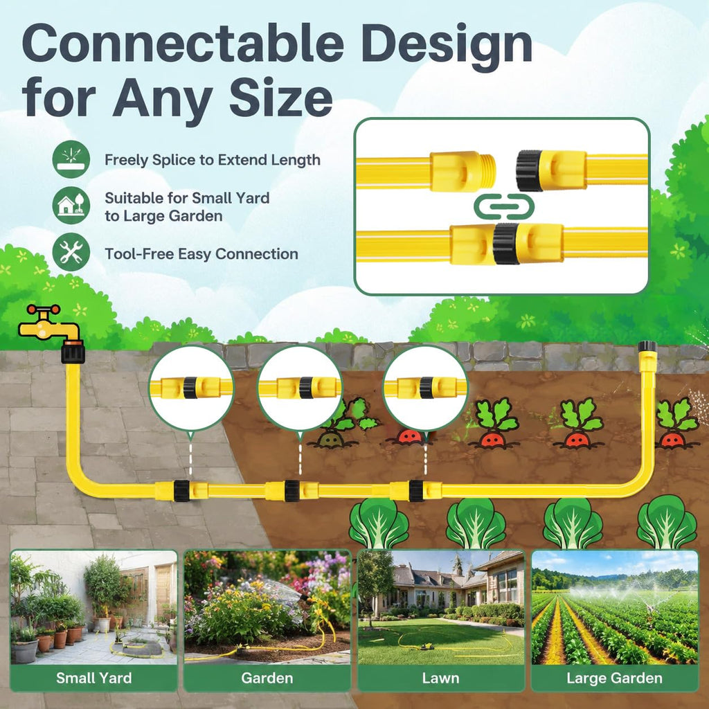 4-Pack 25 ft Sprinkler Soaker Hose B679