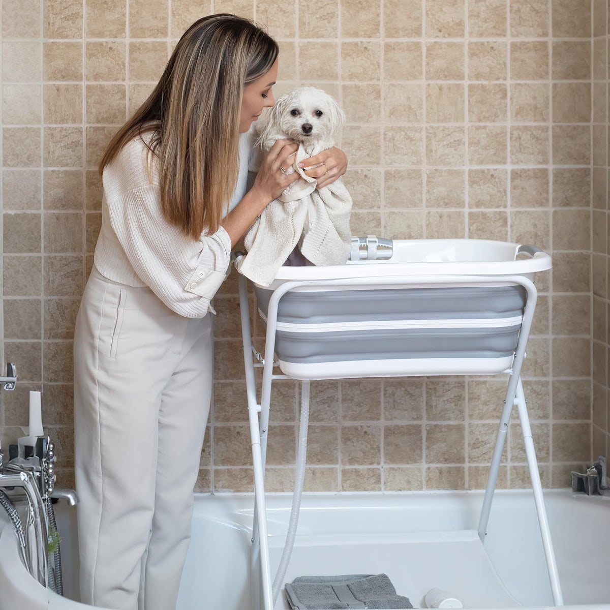 2 in 1 Collapsible Portable Dog Bath Tub V74887