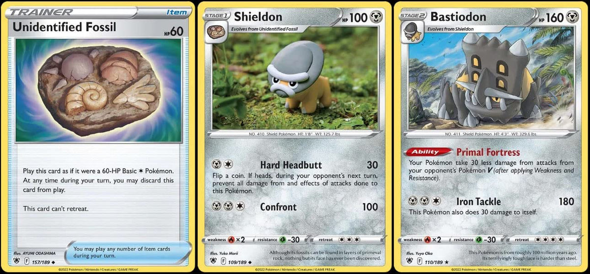 Pokemon Bastiodon Rare Evolution Card Lot 2 Cards Z7726