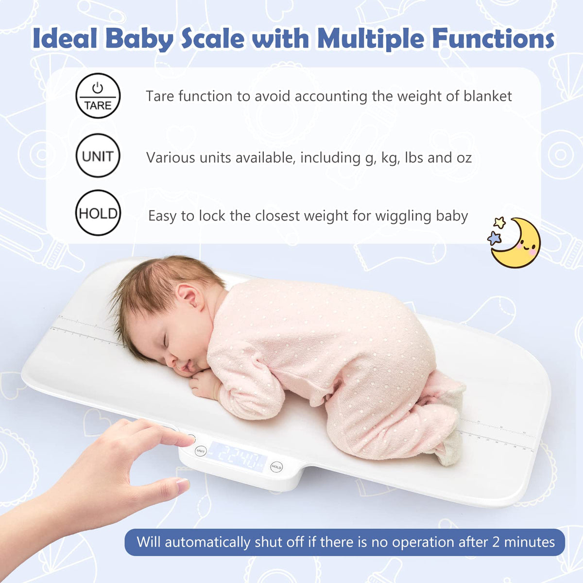 66lb Digital Baby and Pet Scale with Hold Function F302339