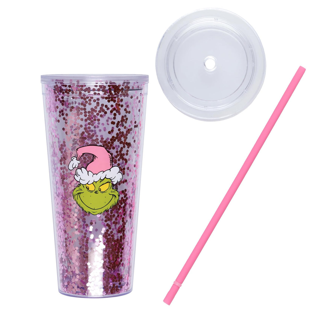 Pink 22 oz Insulated Tumbler with Straw S734278